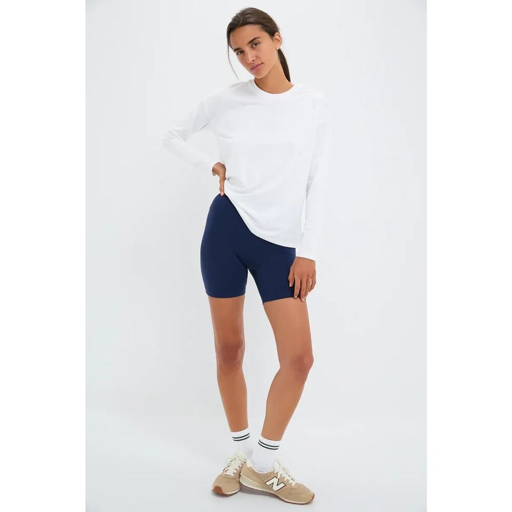 Tuckernuck TNUCK Sport Shirt Womens XS White Long Sleeve Athletic Ryan Tee Top